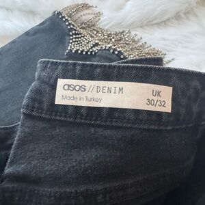 ASOS Charcoal Embellished Women's Jeans